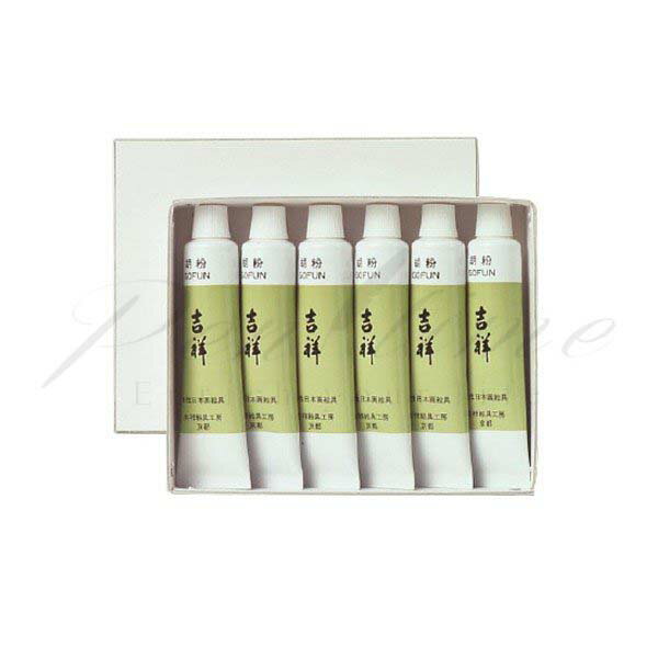 吉祥　チューブ入胡粉　6号チューブ　6本セット　43530 【名入れ不可】【ラッピング不可】【ペンタイム】【ネコポス不可】