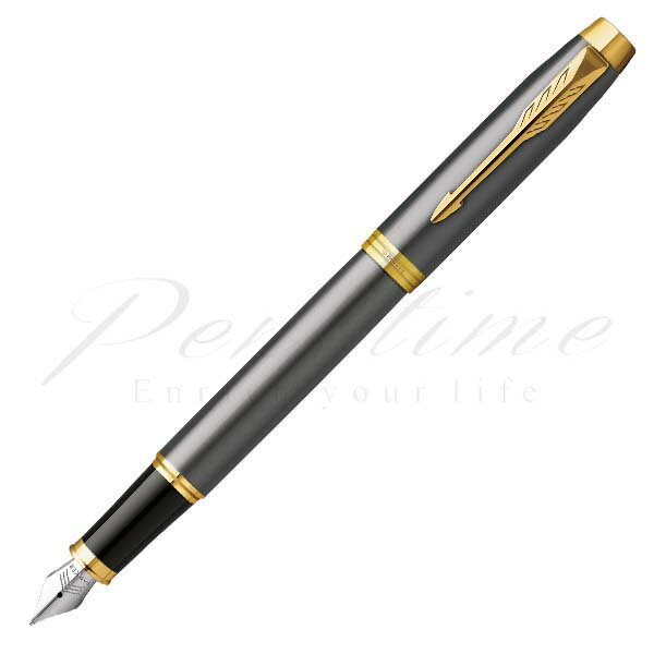 乐天商城 - パーカー　万年筆　IM グレイGT（THE GREY）　2213800　F（細字）のみ＜7000＞【名入れ有料】【ラッピング無料】【メーカー保証】【ペンタイム】