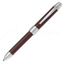パイロット 複合筆記具(ボールペン黒0.7mm・赤・シャープ0.5mm)ツープラスワンリッジ レザー BTHR−3SL ブラウン BN<4000>【名入れ不可】...