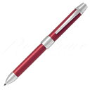 パイロット 複合筆記具(ボールペン黒0.7mm・赤・シャープ0.5mm)ツープラスワンリッジ レザー BTHR−3SL レッド R<4000>【名入れ不可】【ラ...