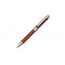 プラチナ万年筆 複合筆記具(ボールペン黒・赤・シャープ0.5mm)ダブル3アクション 牛本革巻き MWBL-3000 キャメル #62≪現在品切中・納期半年以上...