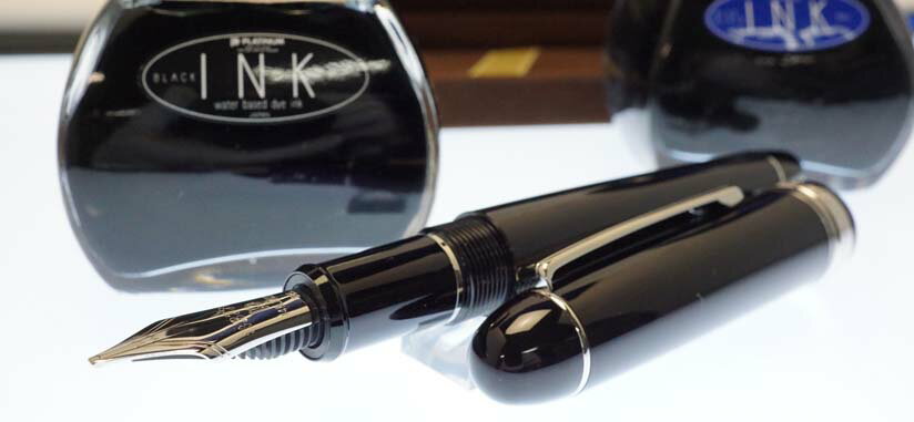 ≪名入れ特急便(名入れ無しなら即納可)≫プラチナ万年筆　万年筆　＃3776　センチュリー　ミュージック　PNBM−25000R　ブラック ＃1＜25000＞【送料無料】【名入れ無料】【ラッピング無料】【メーカー保証】【ペンタイム】