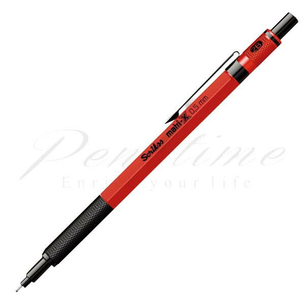 Rakuten - ネコポス送料無料　スクリクス　ペンシル（0.5mm）　マトリックス　MAS88439　レッド＜1600＞【名入れ不可】【ラッピング無料】【メーカー保証】【ペンタイム】
