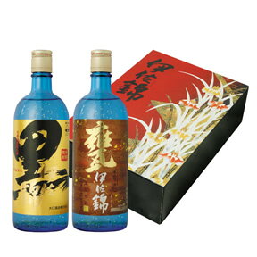 【予約】【金箔入り】【蔵元直送】【送料無料】伊佐錦・黒伊佐錦　お正月ギフトセット【鹿児島】【芋焼酎】