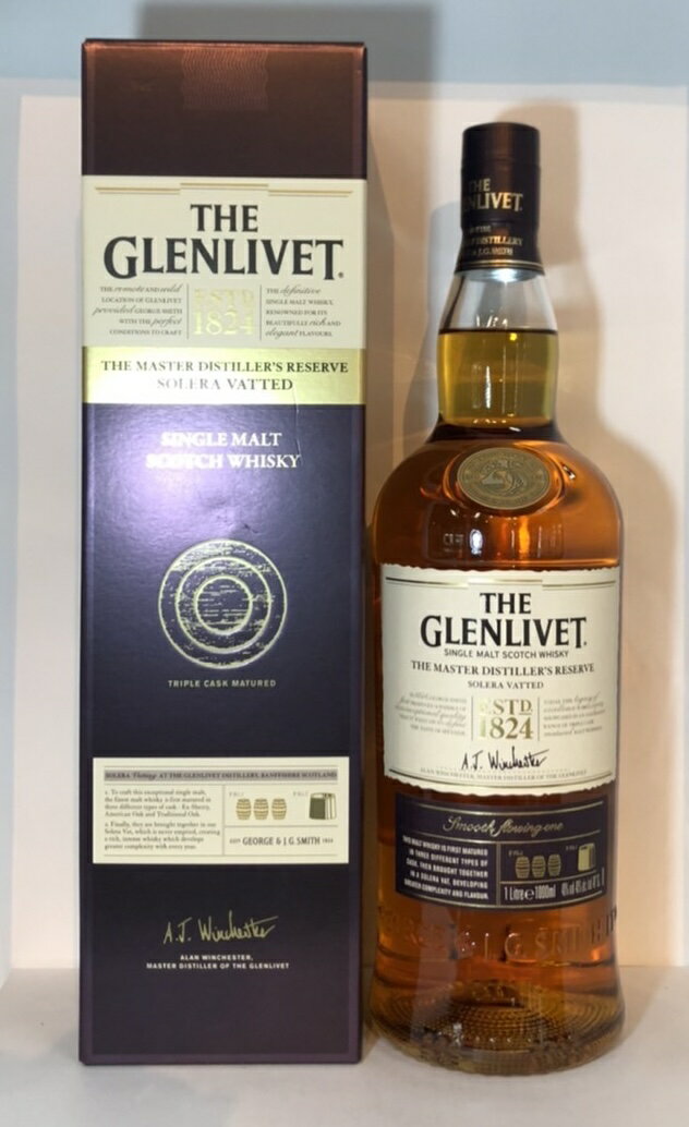 【箱付】【並行】ザ・グレンリベット マスター ディスティラーズ リザーヴ ソレラ ヴァッテド 　 1000ml THE GLENLIVET