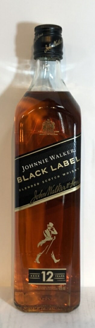 【箱なし】【正規】ジョニーウォーカー　黒　ブラックラベル 12年　700ml　JOHNNIE WALKER BLACK LABEL AGED 12 YEARS