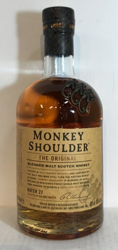 【箱なし】【正規】モンキーショルダー 700ml 【箱なし】【正規】モンキーショルダー 700ml