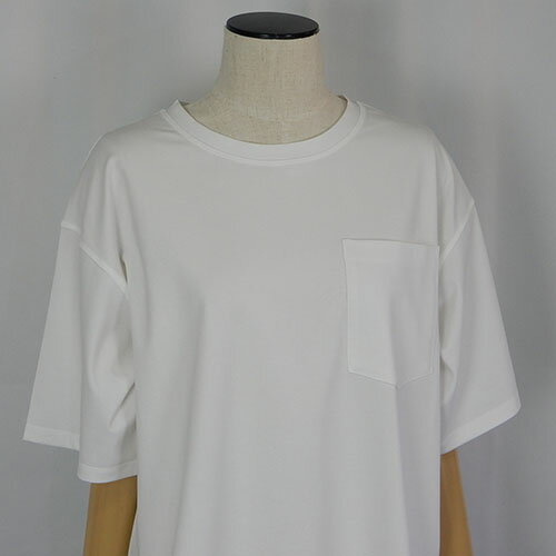 ANNA KERRY（アンナケリー）新着 バックロゴTシャツ フロントポケット ゆったり 後ろロゴTシャツ サイドスリット