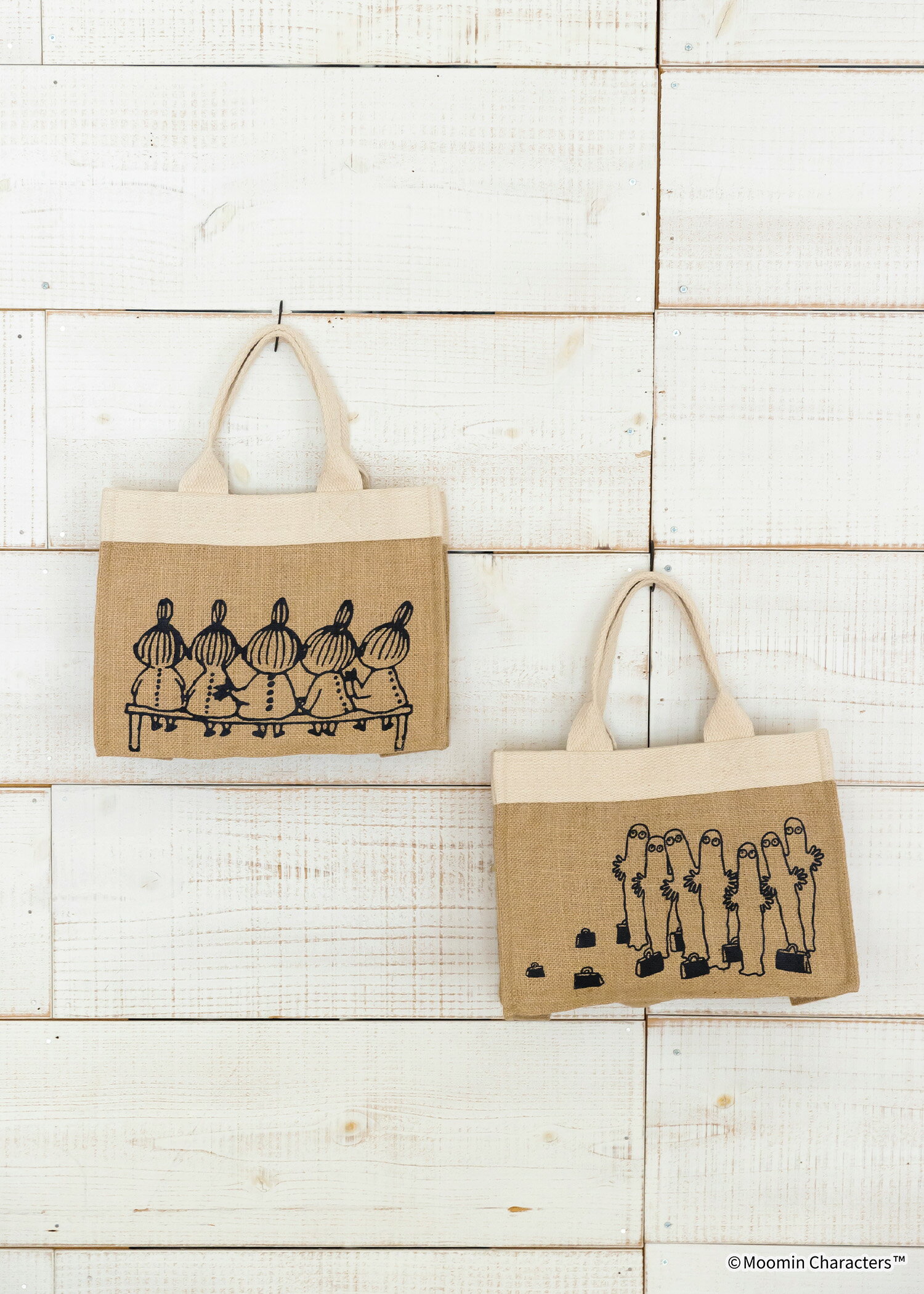 【ピープルツリー 公式】【people tree】ムーミン ジュートプリントミニバッグ 【フェアトレード】 【P..