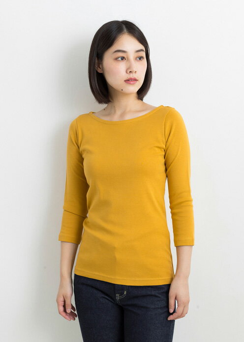 【公式】PeopleTree オーガニックコットン 100% Tシャツ 無地 トップス 七分袖 レディース 綿100% 綿　S M L 春 夏 春用 夏用 赤 レッド 青 ブルー オーガニックコットン100% ピープルツリー フェアトレード SDGs 3