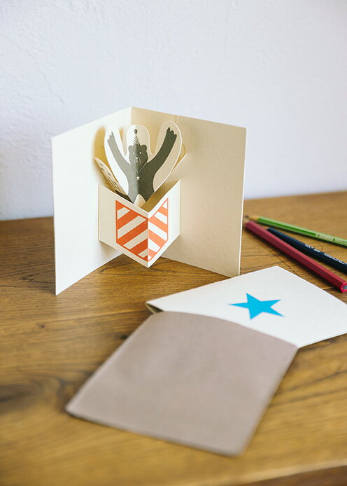 【ピープルツリー 公式】【people tree】手漉き紙のポップアップカード クマ 乾杯 【フェアトレード】 【PeopleTree】雑貨 グリーティングカー...