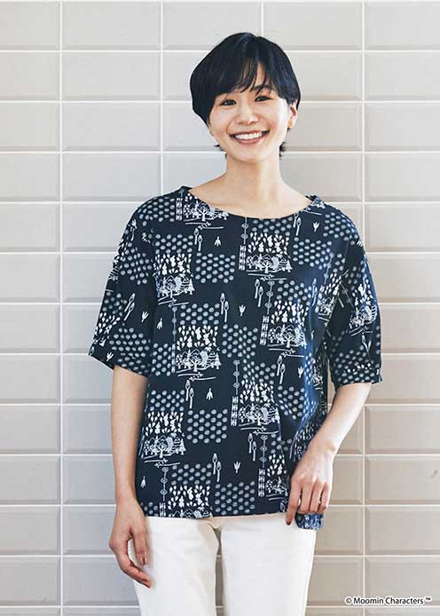 Rakuten - 【ピープルツリー 公式】【people tree】ムーミン ママミムラの子どもたち オーガニックコットン トップ 【フェアトレード】 【PeopleTree】ムーミン MOOMINレディース トップス カットソー
