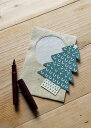 【ピープルツリー 公式】【people tree】手漉き紙のグリーティングカード・クリスマスツリー【フェアトレード】【PeopleTree】
