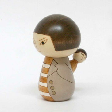 こけし 日本人 コート / Lisa Larson リサ・ラーソン / kokechi / ヤパンンスカ / リサラーソン 置物 オブジェ 和風 木製 彫刻 Japanska Sculptures