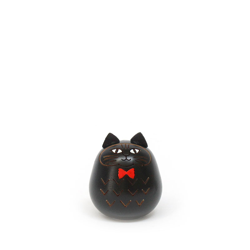 こけし くろごまさん / Lisa Larson リサ・ラーソン / kokechi / 猫 ネコ ねこ キャット cat リサラーソン 置物 オブジェ 木製 彫刻 黒 くろ クロ ブラック black