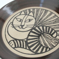 益子の皿ねこ/益子焼/LisaLarson(リサ・ラーソン)