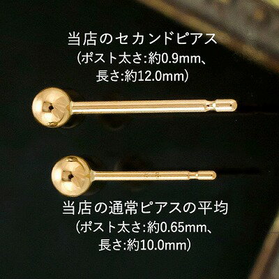 【ピアスの穴が不安定な状態の方にオススメ♪セカンドピアス】ポスト太さ0.9mm/長さ12.0mm プラチナ900 キュービックジルコニア[6252150101]