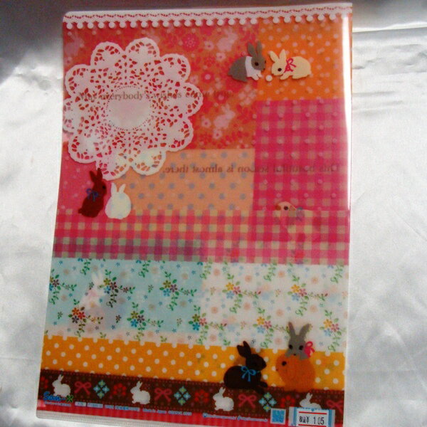 A4　クリアホルダー【うさぎ】【メール便対応】