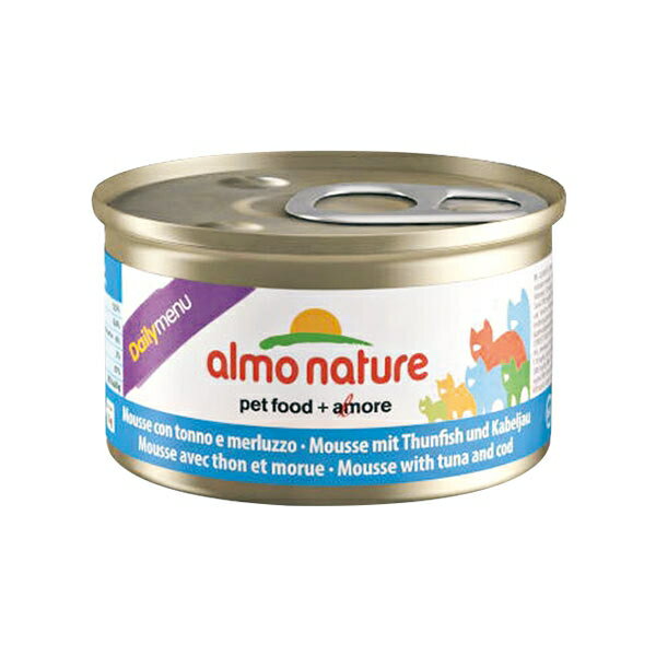 アルモネイチャー デイリーメニュー まぐろとタラ入りお肉のムース ウェットフード トッピング 猫