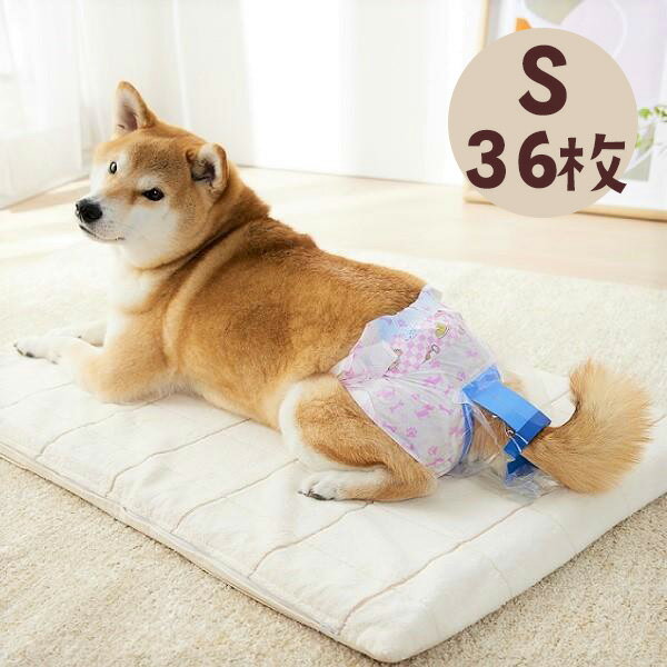 うんぽパンツ S・36枚　犬 おむつ 介護 おもらし シニア犬 老犬 トイレ補助 トイレトレーニング お留守番 ペット ペピイ PEPPY