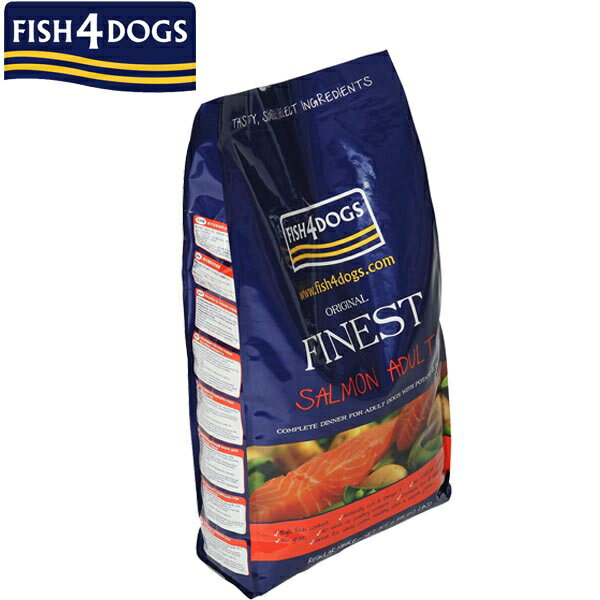 フィッシュ4ドッグ サーモン 成犬用 小粒 400g ドッグフード 魚肉 アダルト