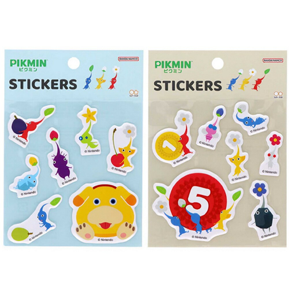 ピクミン ぷくぷくシール シール ステッカー ダイカット ぴくみん 青ピクミン 赤ピクミン 黄ピクミン オッチン ぷっくり 文具 文房具 任天堂 人気 ゲームのサムネイル