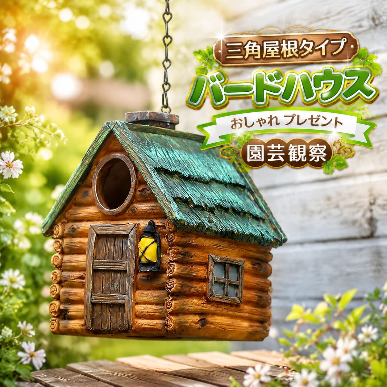 バードハウス 小鳥の巣箱 三角屋根タイプ 鳥の巣 野鳥 雛 バードハウス ガーデン ガーデニング 園芸 観察 おしゃれ プレゼント 鳥小屋 巣穴 インテリア 庭 メーカー希望小売価格はメーカーサイトに基づいて掲載しています