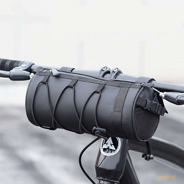 フロントバッグ 撥水 カジュアル 自転車用アクセサリー ショルダーバッグ 筒型 軽...