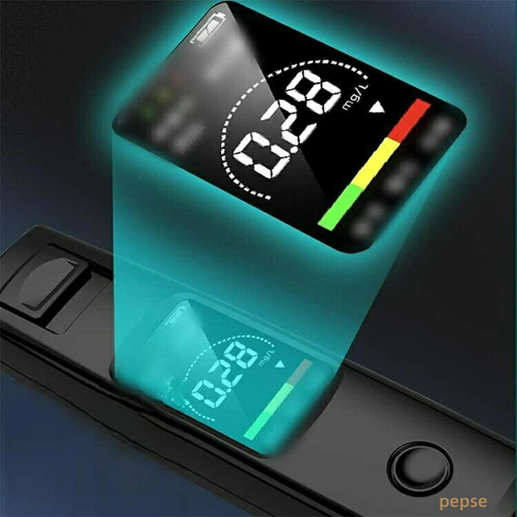 USB コンパクト アルコールチェッカー 式 アルコールセンサー 非接触 充電 液晶バ...