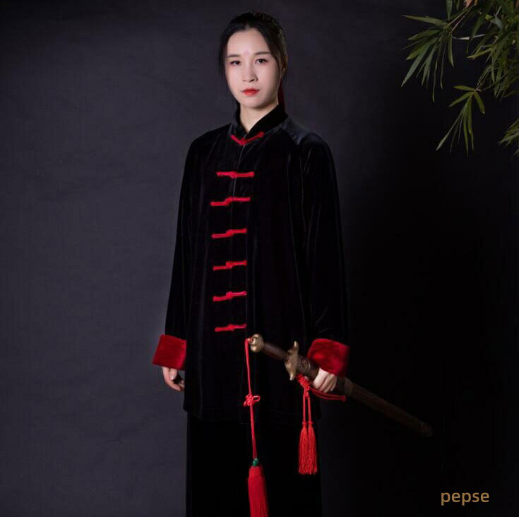 太極拳ウェア メンズ レディース 太極拳服 セットアップ 練習着 カンフー服 中華服...