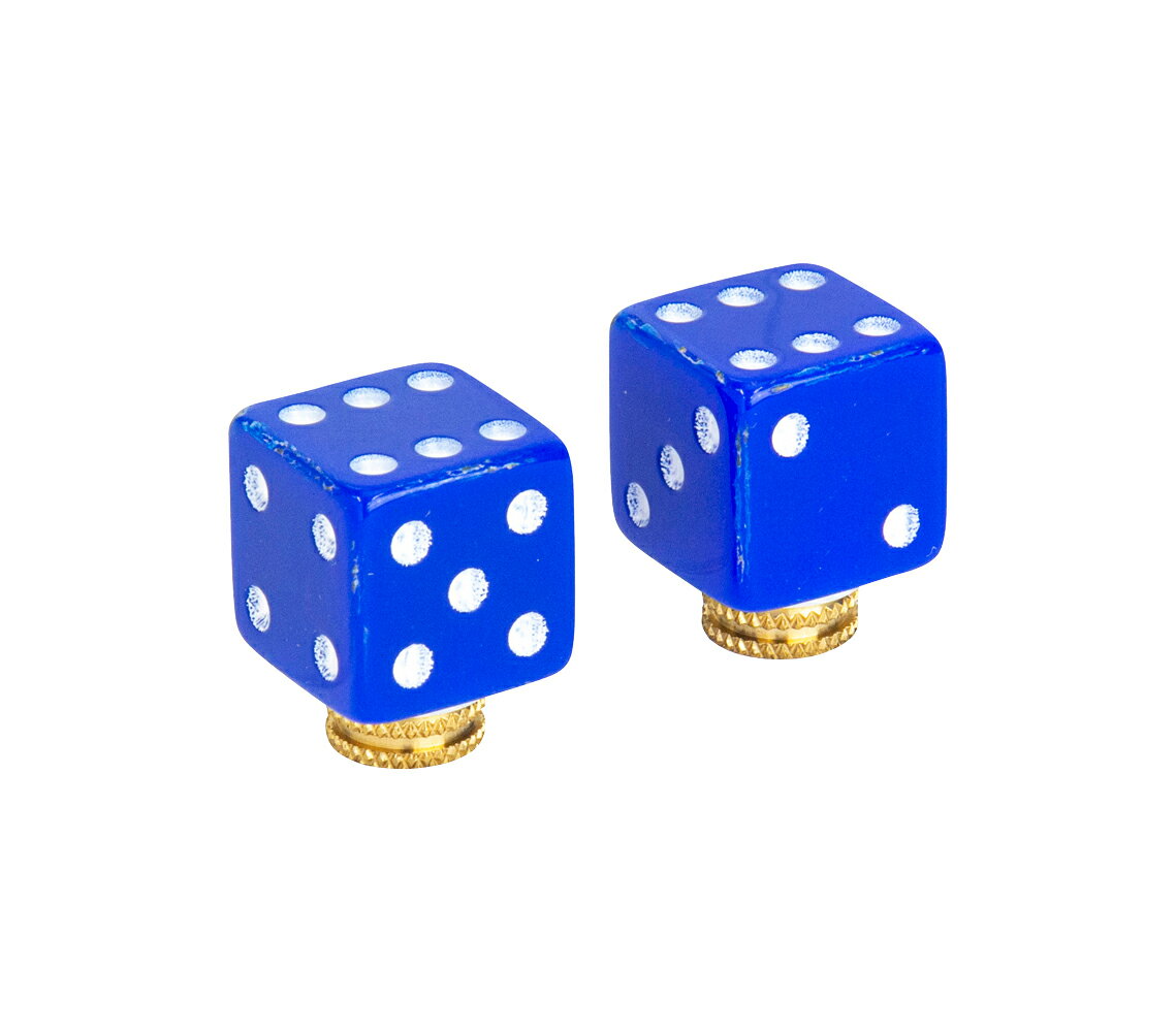 (最短即日発送) GP(ギザプロダクツ) サイコロ BLU バルブキャップ VLC03301 送料無料