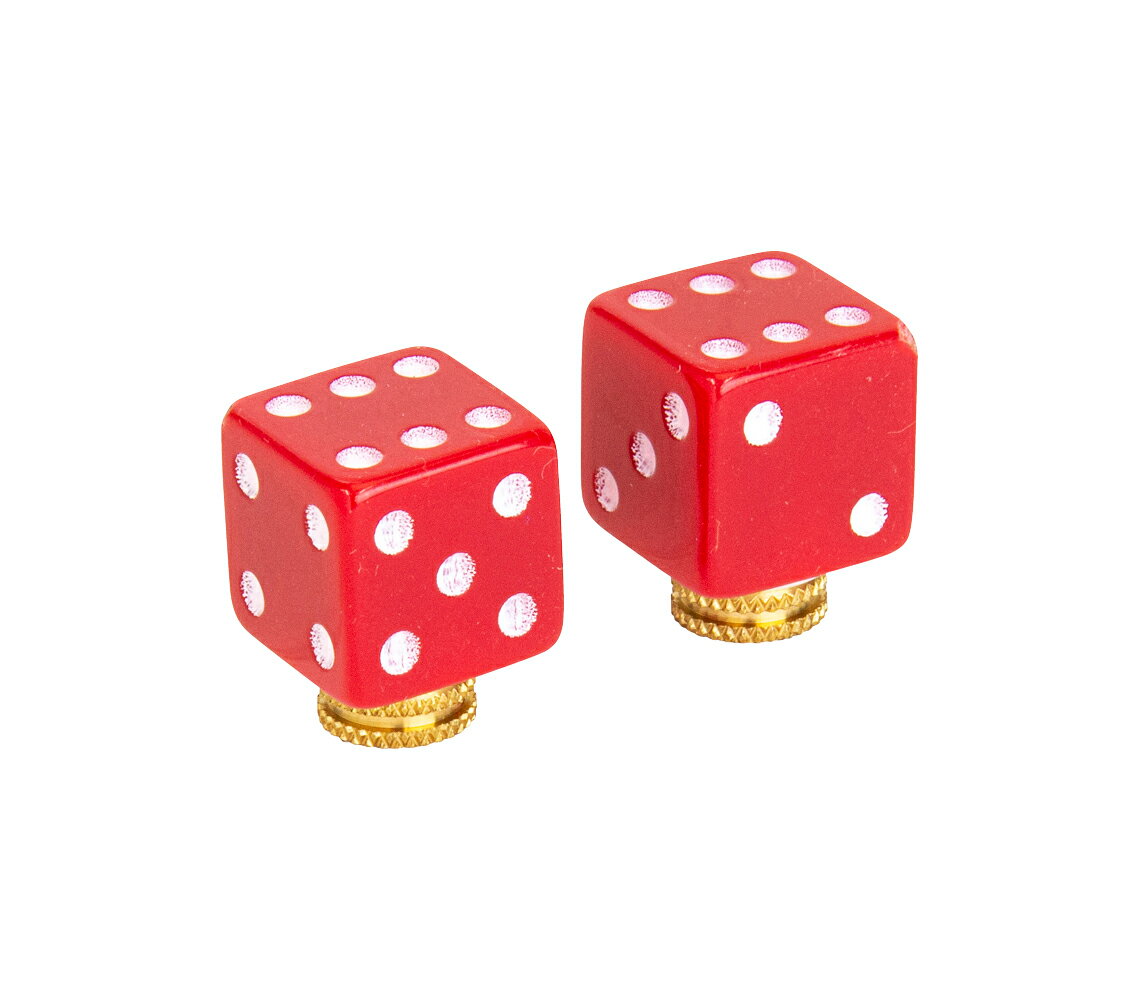 (最短即日発送) GP(ギザプロダクツ) サイコロ RED バルブキャップ VLC03302 送料無料