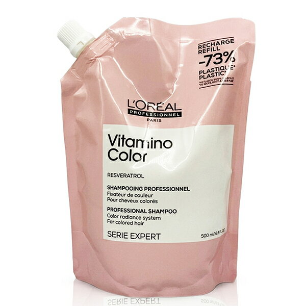 Rakuten - ロレアル セリエ エクスパート ビタミノカラー シャンプー レフィル 500ml 国内正規品 loreal professionnel シャンプー [2190] 送料無料 カラーヘア用 カラーダメージ セリエ21 SE21 ロレアルプロフェッショナル
