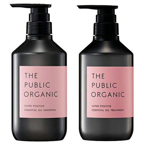 ザ パブリック オーガニック スーパーポジティブ DR シャンプー＆トリートメント 480mlセット ボトルタイプ THE PUBLIC ORGANIC シャンプー リンス・コンディショナー [3109_3116]送料無料 傷みで絡まるパサパサ髪にのサムネイル