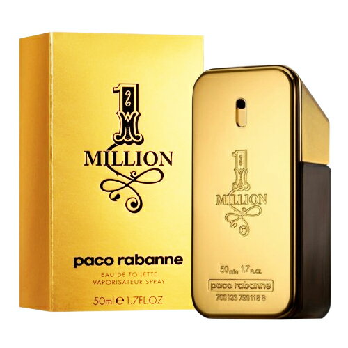 パコラバンヌ ワンミリオン オードトワレ EDT SP 50ml PACO RABANNE 香水・フレグランス [2598] 送料無料 1 ミリオン