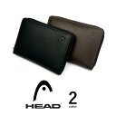 アメリカ発スポーツブランド 全2色 HEAD ヘッド リアルレザー バイカラー ラウンドファスナー小銭入れ コインケース おしゃれ フォーマル ビジネス カジュ...