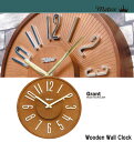 METRO ウッド ウォールクロック GRANT グラント 掛け時計 おしゃれ インテリア 雑貨 時計 誕生日 記念 プレゼント ギフト 送料無料