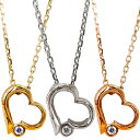 ハワイアンジュエリー ネックレス レディース ステンレス オープンハート 金属アレルギー対応 ジルコニア おしゃれ 誕生日 記念 プレゼント ギフト 送料無料