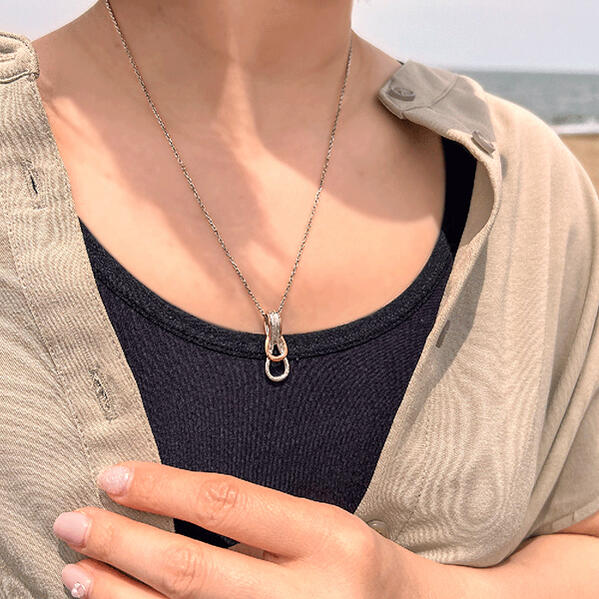 ハワイアンジュエリー ネックレス ステンレス スクロール 波 金属アレルギー サージカルステンレス おしゃれ 誕生日 記念 プレゼント ギフト 送料無料