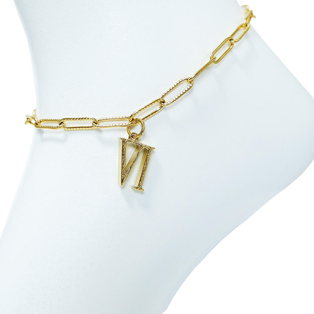 ハワイアンジュエリー アンクレット ローマ ナンバー 数字 スクロール サージカル ステンレス ファッション アクセサリー 人気 ブランド おしゃれ 誕生日 記...