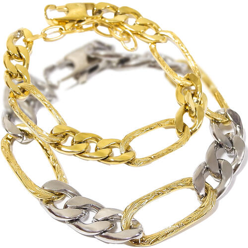 ハワイアンジュエリー ブレスレット フィガロ スクロール サージカル ステンレス 金属アレルギー対応 おしゃれ 誕生日 記念 プレゼント ギフト 送料無料