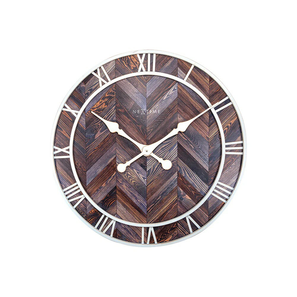 樂天商城 - NexTime ネクスタイム 壁掛け時計 Roman Vintage” Wall Clock Dark Wood Dark Brown ロマンビンテージ ダークウッド おしゃれ 誕生日 記念 プレゼント ギフト 送料無料