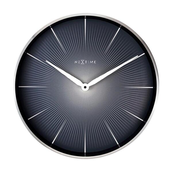 オランダ発 NexTime ネクスタイム 壁掛け時計 ツーセカンズ ブラック おしゃれ 誕生日 記念 プレゼント ギフト 送料無料
