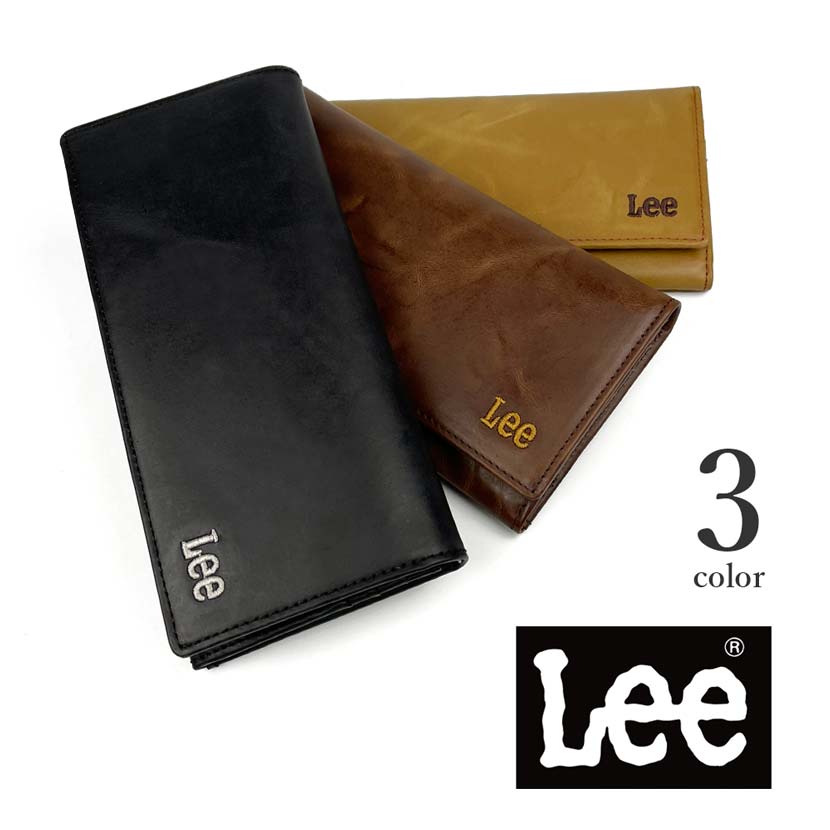 全7色 Lee リー ロングウォレット 二つ折り 長財布 ボンデッドレザー 再生皮革 ファッション 人気 ブランド おしゃれ 誕生日 記念 プレゼント ギフト 送料無料
