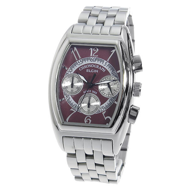 エルジン 腕時計（メンズ） エルジン ELGIN クオーツ メンズ クロノ 腕時計 FK1403S-R レッド 国内正規品 おしゃれ 誕生日 記念 プレゼント ギフト 送料無料