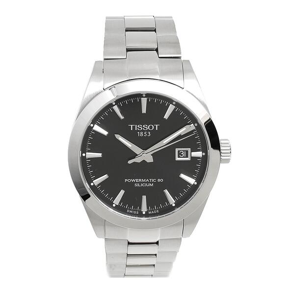 ティソ TISSOT 腕時計 T127.407.11.051.00 メンズ ジェントルマン パワーマティック 80 自動巻き ブラック シルバー おしゃれ ビジネス カジュアル ビジカジ 誕生日 記念 プレゼント ギフト 送料無料