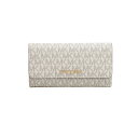 マイケルコース MICHAEL KORS JET SET TRAVEL LG TRIFOLD 長財布 35F8GTVF3B-VANILLA レディース バニラ 三つ折り財布 シグネチャー おしゃれ 誕生日 記念 プレゼント ギフト 送料無料