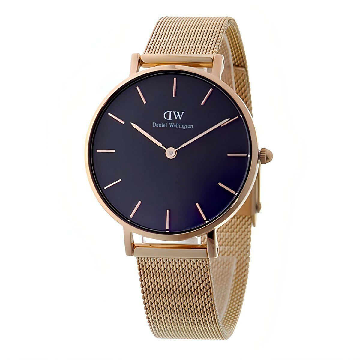 ダニエルウェリントン DANIEL WELLINGTON 腕時計 PETITE MELROSE 32 ローズゴールド ブラック 腕時計 ペティート メルローズ クオーツ 32mm メッシュベルト ウォッチ レディース アナログ おしゃれ 誕生日 記念 プレゼント ギフト 送料無料