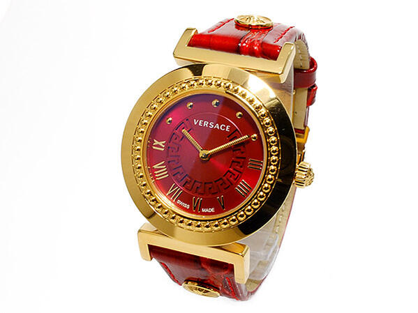 ヴェルサーチ VERSACE ヴァニティ VANITY クオーツ レディース 腕時計 P5Q80D800S800 レッド レディースウォッチ 日常生活防水 ビジネス カジュアル プレゼント ギフト 送料無料