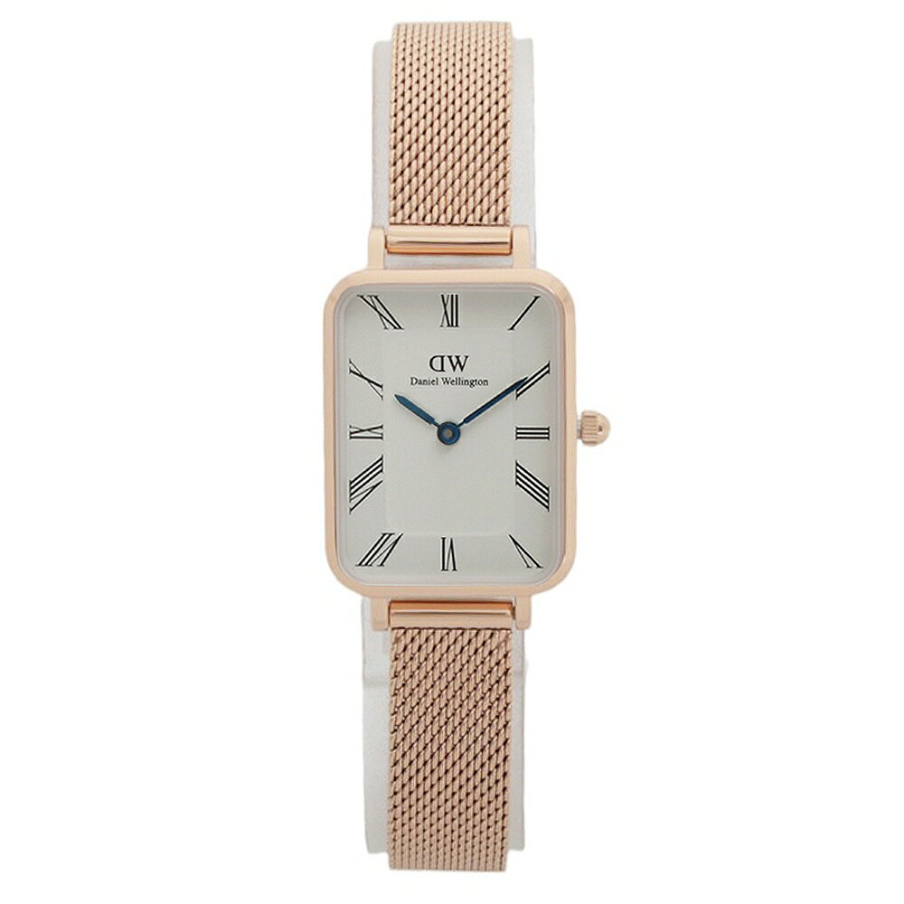 スウェーデン発ウォッチブランド ダニエルウェリントン DANIEL WELLINGTON Quadro Roman Numerals Melrose DW00100687 腕時計 レディース ホワイト ローズゴールド クオーツ アナログ おしゃれ 誕生日 記念 プレゼント ギフト 送料無料